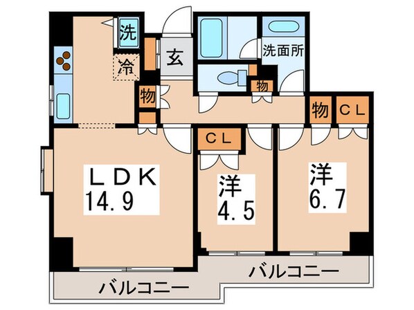 要町ガーデンハイツの物件間取画像